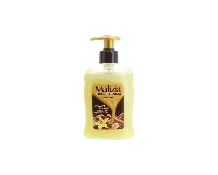 Malizia Liquid Soap Argan and Vanilla 300ml 10.14 fl.oz