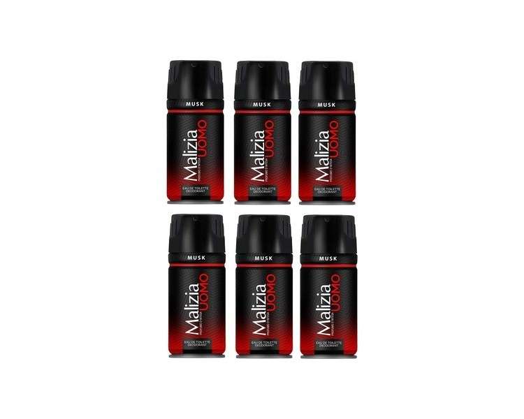Malizia Uomo Musk Deodorant Spray for Men 150ml
