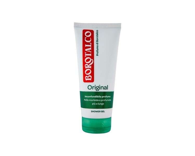 Borotalco Original Body Shower Gel with a Soft and Fragrant Skin Perfume - Dermatologically Tested 200ml