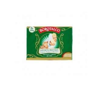 Borotalco Scented Solid Soap with Borotalcum Fragrance 100g - Pack of 2