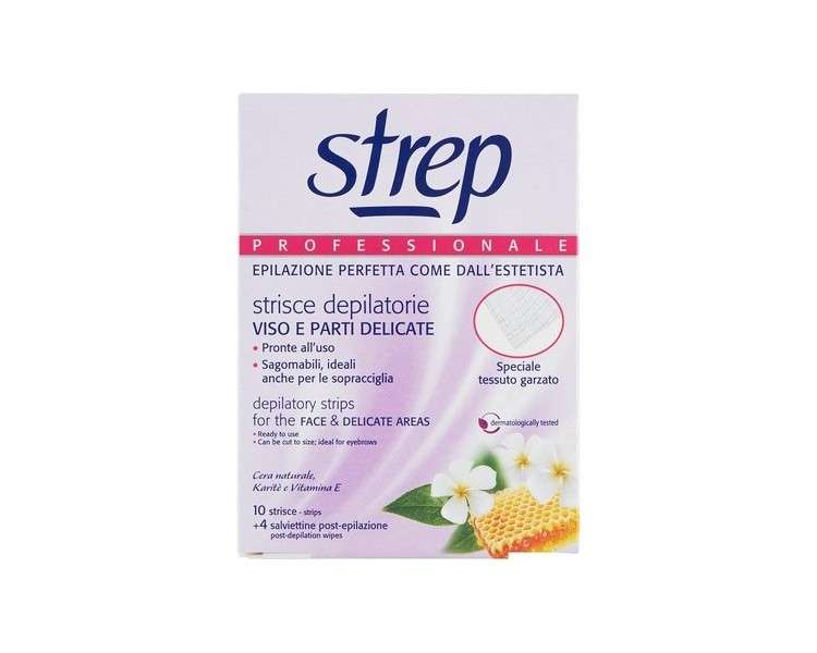 STREP Delicate Facial Hair Removal Strips 10 Pieces