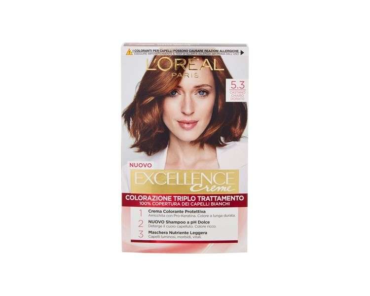 L'Oreal Paris  Excellence N.5.3 Golden Light Brown Hair Dye