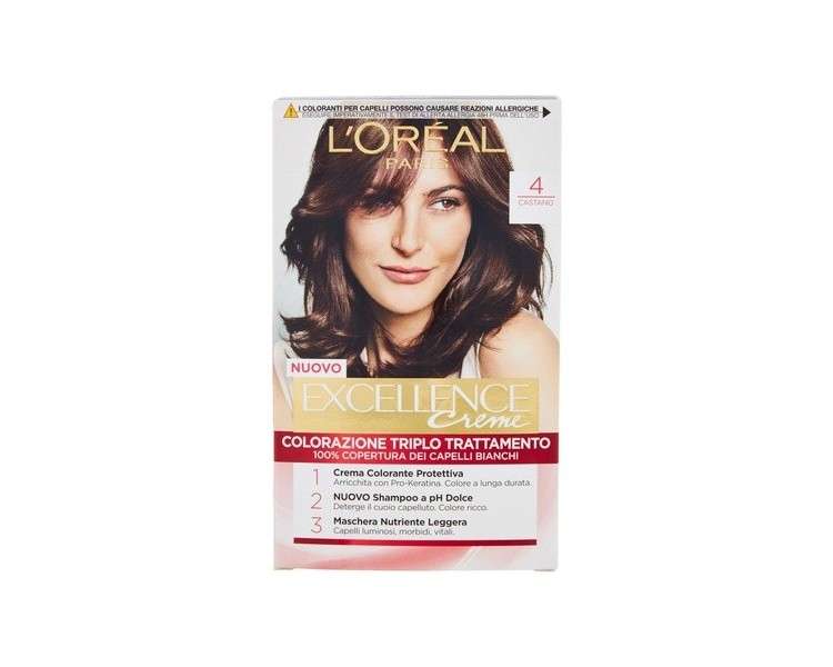 Excellence Creams Hair Color Treatment Brown