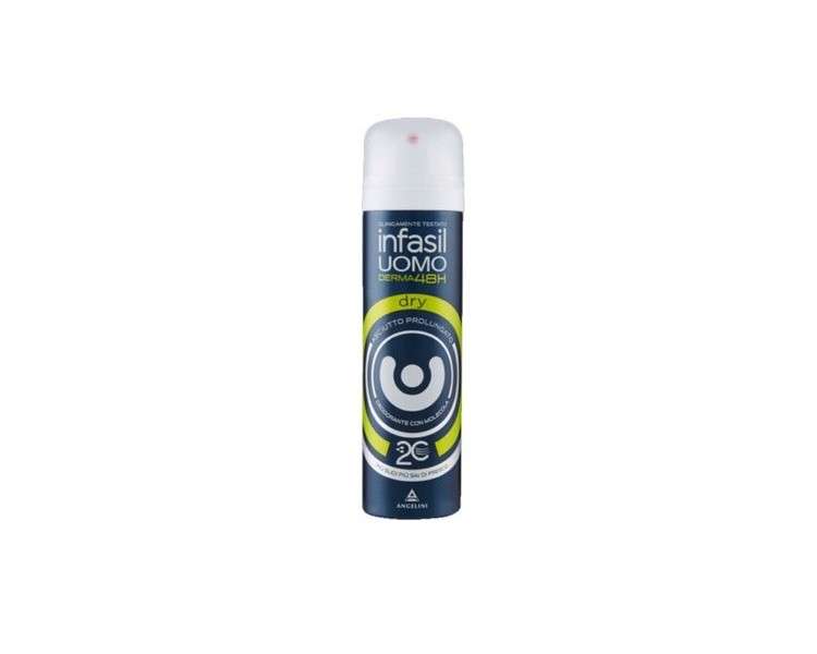 Infasil Men's Derma 48h Dry Deodorant Spray with Molecule 2C and Betacyclodextrin 150ml
