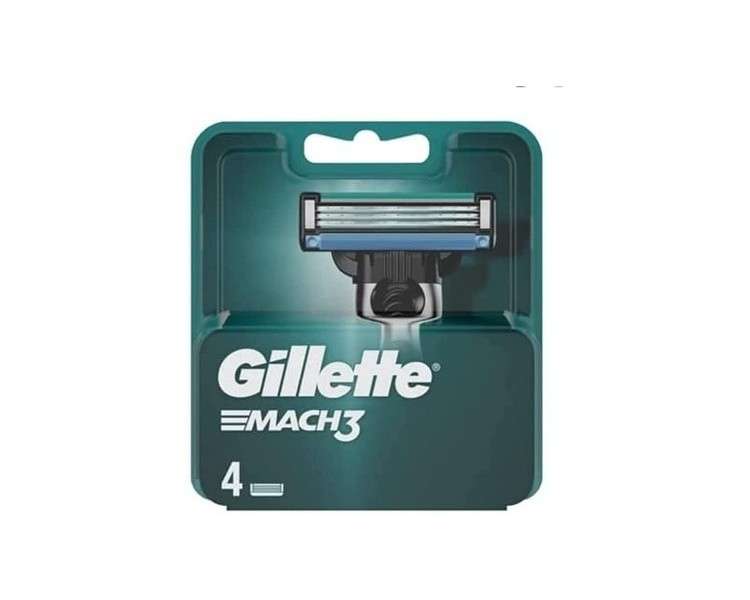 Gillette Mach3 Men's Razor Blades 4 Replacement Blades