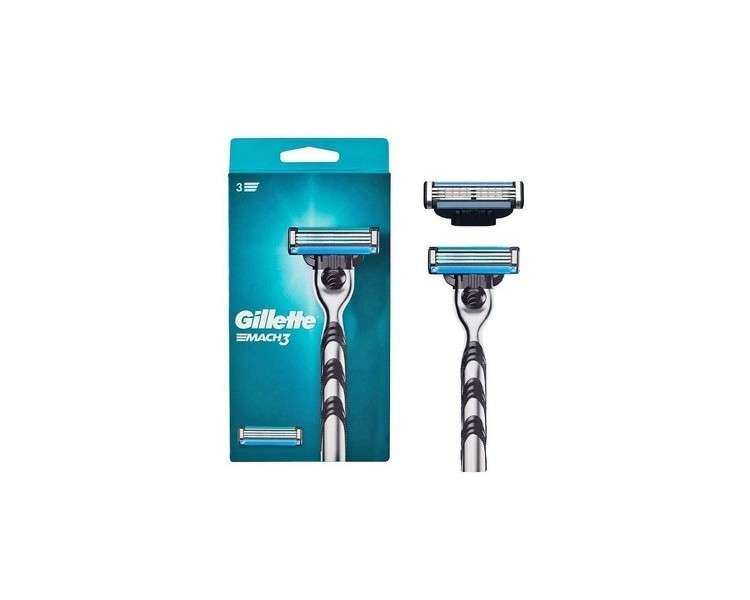 GILLETTE Mach3 Razor Complete with Blade Replacements