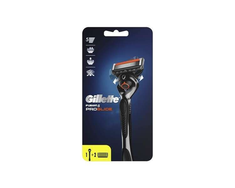 Gillette Fusion ProGlide Men's Razor with Flexball Handle Technology and 2 Razor Blade Refills