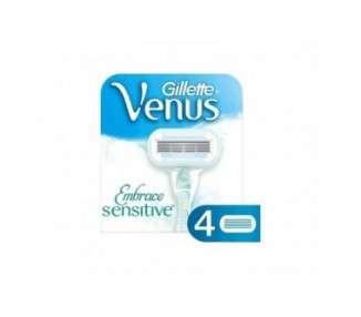 Gillette Venus Embrace Sensitive Women's Razor Blades - Pack of 4