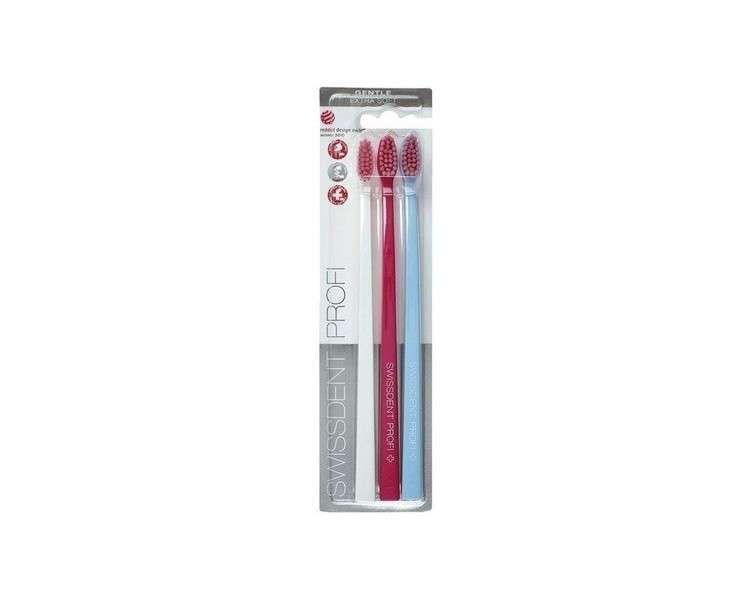 SWISSDENT Professional Gentle Toothbrush with Extra Soft Bristles in Patented Spoon Shape