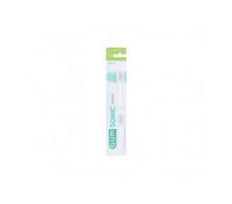 GUM Sonic Daily 2 Soft Toothbrush Heads 4110 - White