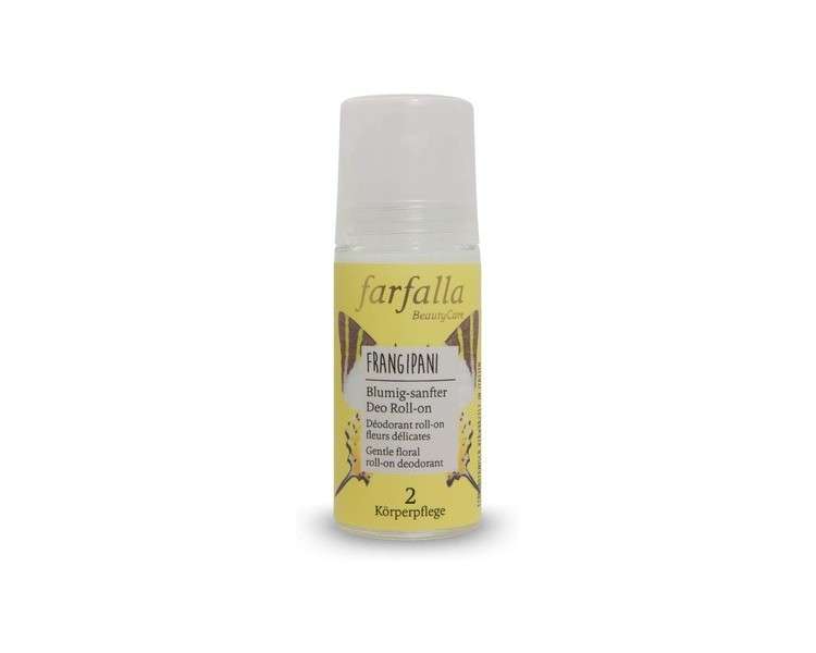 Farfalla Frangipani, Floral Gentle Deodorant Roll-On, 50 Ml