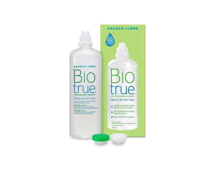 Biotrue Multi-Purpose Contact Lens Solution 300ml with Lens Case