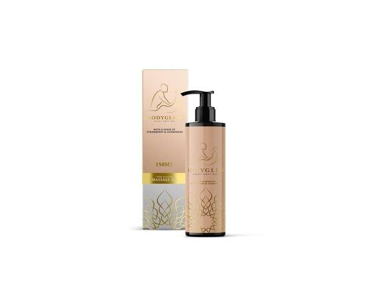BodyGliss Strawberry & Champagne Massage Oil and Lubricant 150ml