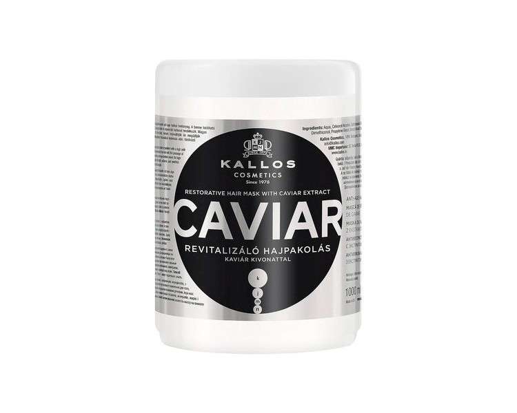 Kallos KJMN Caviar Revitalizing Hair Treatment with Caviar Extract 1000ml