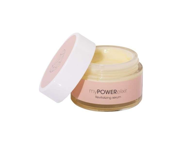 Miya Cosmetics Natural Revitalizing Face Serum 50ml with Bee Wax, Vitamins and Oils - Cruelty-Free