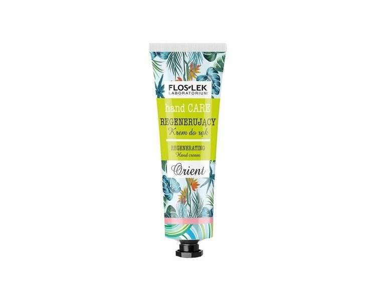 FLOSLEK Regenerating Hand Cream ORIENT 50ml - Moisturizes and Regenerates for All Skin Types - Dermatologically Tested - Made in the EU