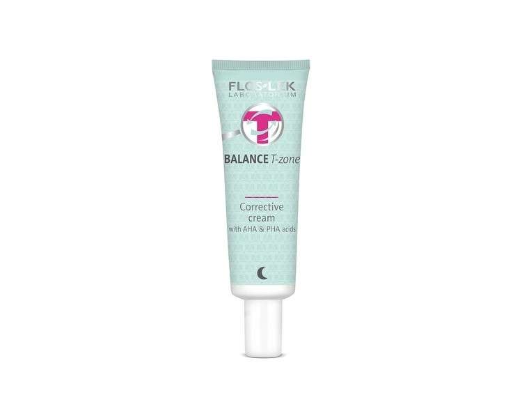 FLOSLEK Corrective Face Night Cream with AHA and PHA Acids 50ml - For All Skin Types