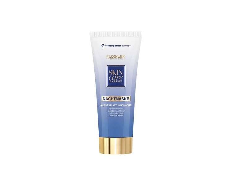 FLOSLEK Active Smoothing Face Night Mask 75ml - Contains Hyaluronic Acid, Peptides, and 7 Pure Natural Oils