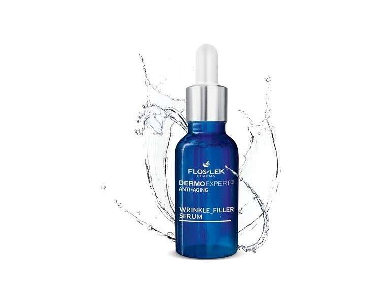 FLOSLEK Wrinkle Filling Serum 30ml - Smooths, Tightens, Moisturizes & Firms - For People Over 30 - For All Skin Types - Dermatologically Tested - Made in the EU