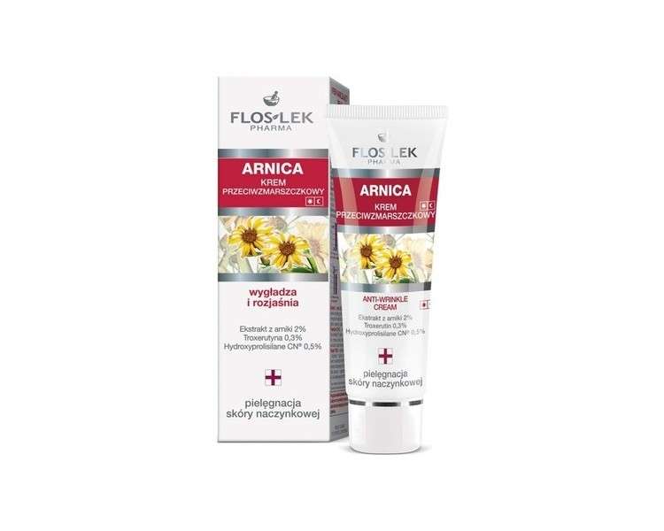 Floslek Pharma Arnica Anti-Wrinkle Cream Capillaries Skin Care Day/Night 50ml