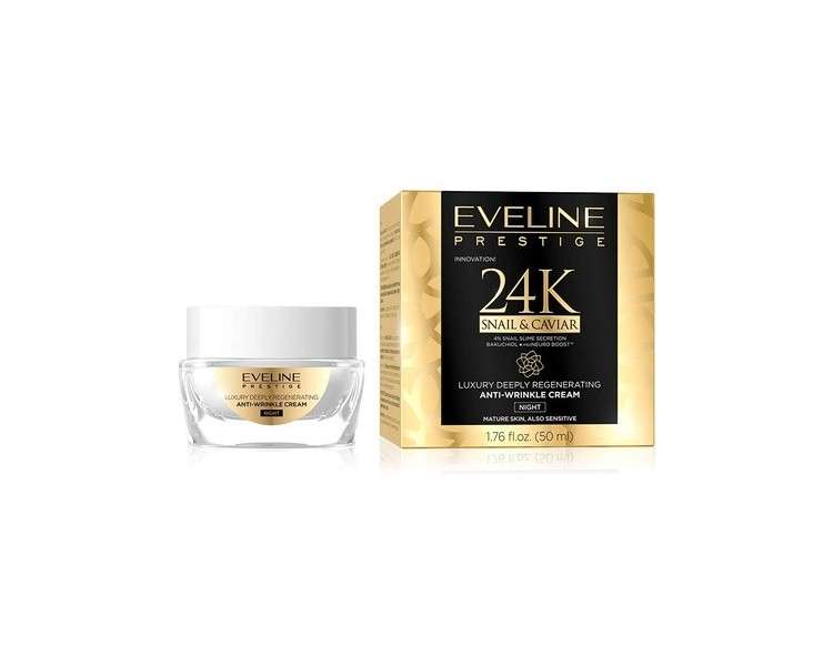 Eveline Cosmetics Prestige 24k Snail & Caviar Anti-Wrinkle Lifting Face Night Cream 50ml