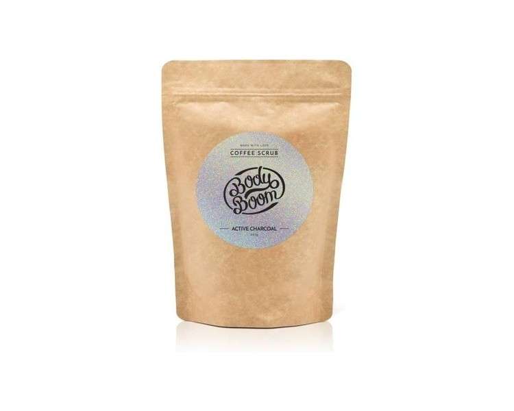 BodyBoom Active Charcoal Body Coffee Scrub 100g - Clears Toxins, Tightens and Balances Skin Color