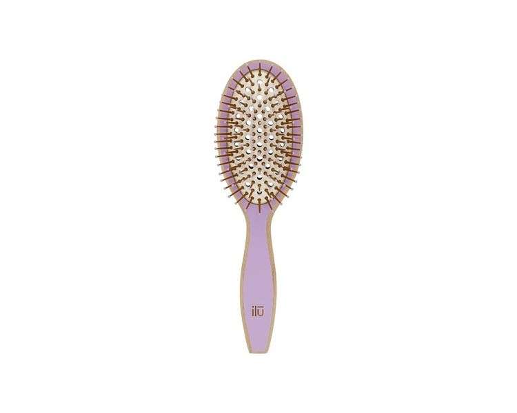 T4B ILU BambooM Detangling Eco Friendly Bamboo Hairbrush Wild Lavender Oval