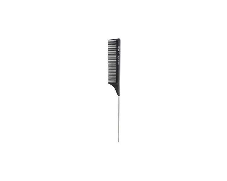 T4B LUSSONI Pin Tail Comb Antistatic and Break-Resistant Carbon Comb with Fine Teeth and Sectioning Tooth