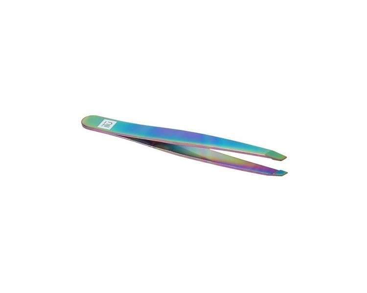 T4B ILU Precision Tip Eyebrow Tweezers for Facial Hair Removal Rainbow