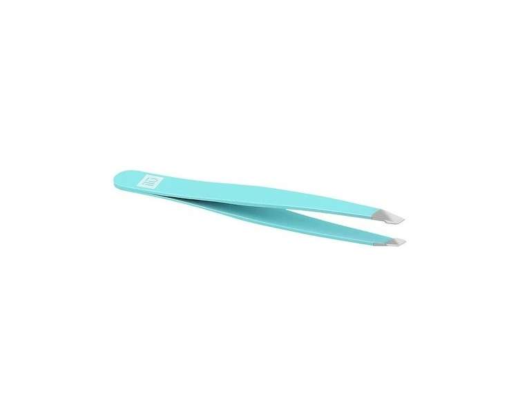 T4B ILU Precision Tip Eyebrow Tweezers for Facial Hair Removal Blue