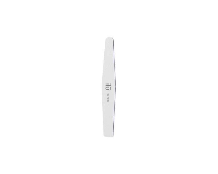 T4B ILU Professional Double Sided Buffer Nail File Trapeze 180/240 for Natural Acrylic Gel Nails