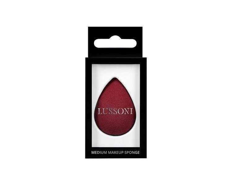 T4B LUSSONI Medium Drop-Shaped Makeup Sponge Blender Sponge Burgundy