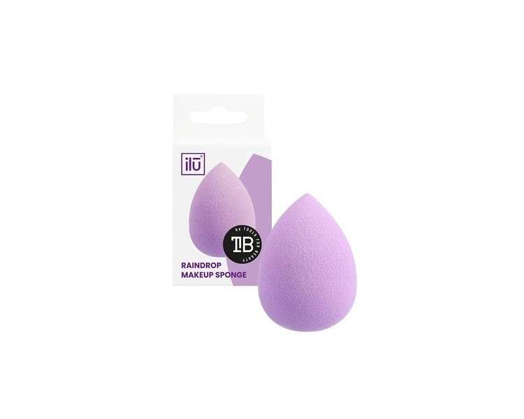 T4B ILU Drop-Shaped Makeup Sponge for Foundation, Concealer, and Powder (Purple)