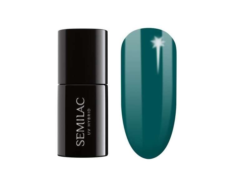 Semilac UV Nail Polish Bottled Herbs Green 405 7ml - Colorful and Long-Lasting Nail Polish for Intensive Nails