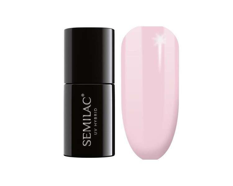 Semilac Extend UV Nail Polish 5in1 Tender Pink 7ml - Innovativ UV LED Nail Polish for Intense Colorful Nails