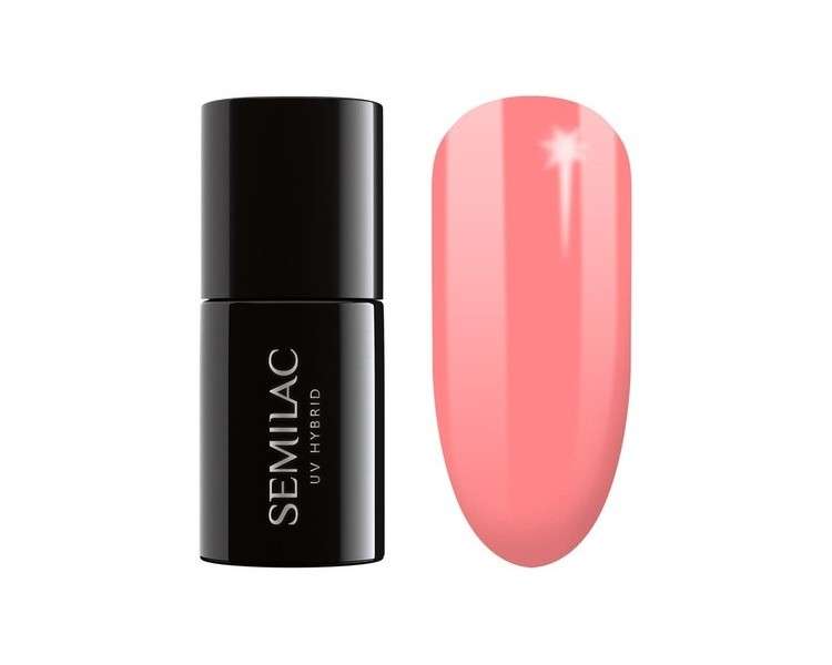 Semilac UV Hybrid Nail Polish 7ml 274 PasTells Salmon Pink