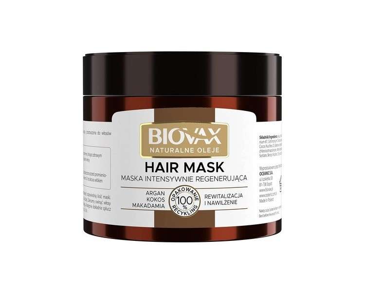 L'Biotica Biovax Argan Hair Mask 250ml