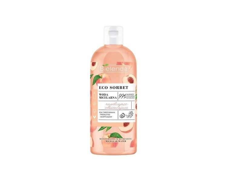 ECO SORBET Peach Micellar Water Moisturizing and Refreshing 500ml