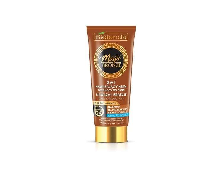 Bielenda Magic Bronze Moisturizing Bronzing Body Cream 2 in 1 for Light Skin 200ml