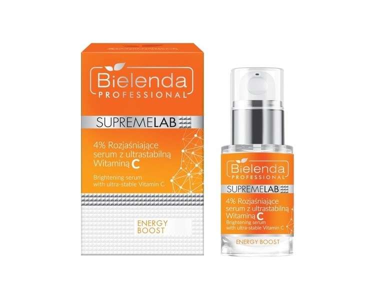 Bielenda Professional Supremelab Energy Boost Brightening Serum with Ultra-Stable Vitamin C 15ml