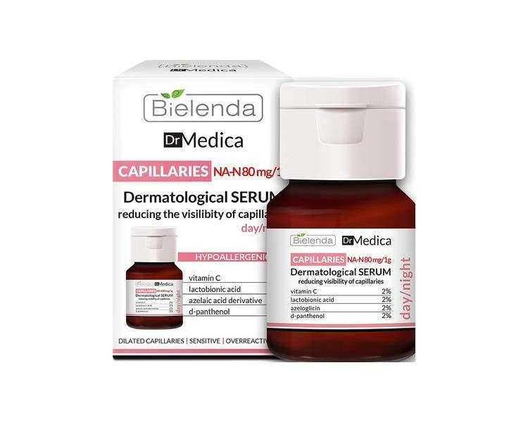 Bielenda Dr Medica Capillary Skin Dermatologic Anti-Redness Face Serum Day/Night 30ml