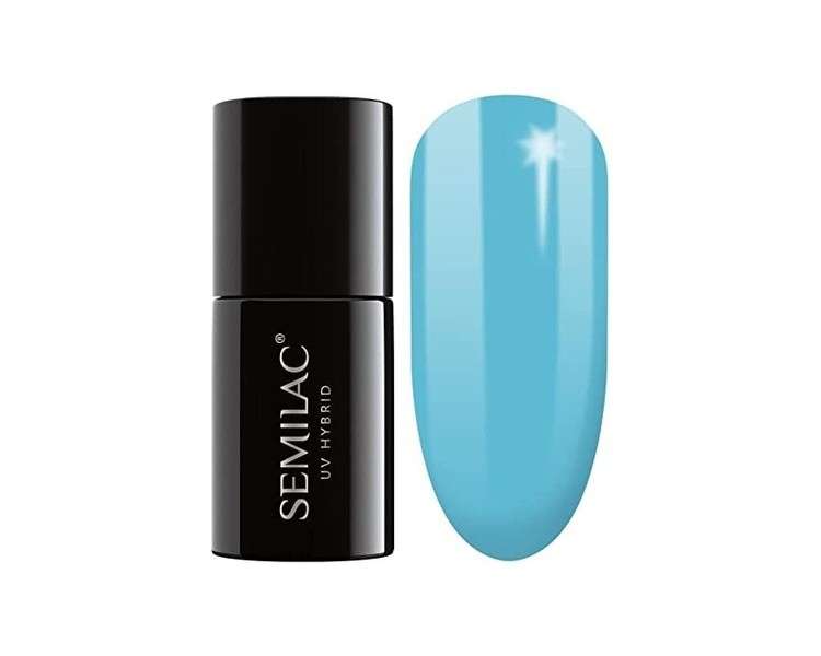 Semilac Intense Blue UV Hybrid Nail Polish 7ml