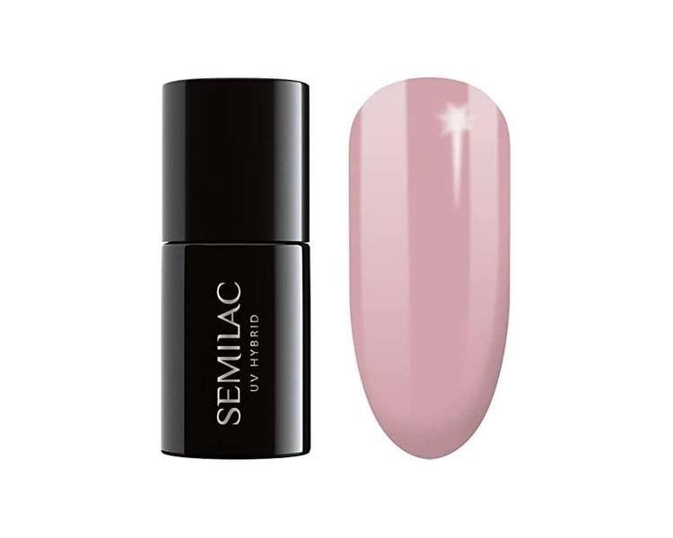 Semilac UV Nail Polish Classic Nude Beige Color 004 7ml