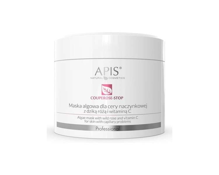 Apis Professional Couperose Stop Wild Rose and Vitamin C Algae Mask for Capillary Skin 100g