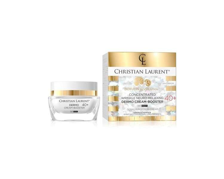 Christian Laurent Concentrated Dermo-Booster Cream 40+ 50ml Wrinkle Reduction Visible Firming for Day and Night