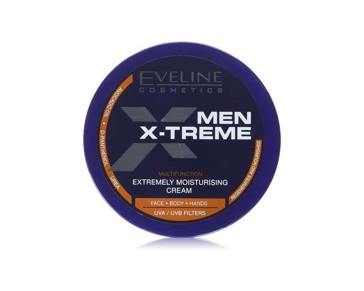 Eveline Men X-Treme Strongly Moisturizing Face, Body and Hand Cream for Men 200ml