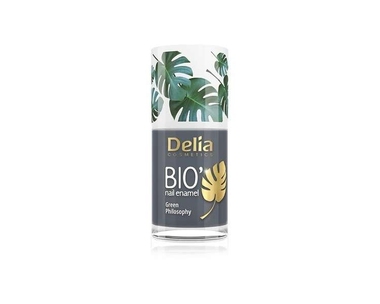 Delia Cosmetics Bio Green Nail Polish JUNGLE Vegan-Friendly Perfect Coverage and Shine 11ml