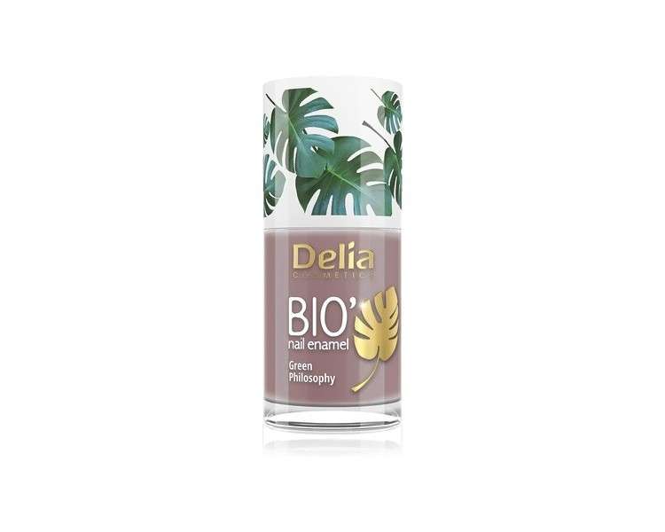 Delia Cosmetics Bio Green Nail Polish LOLA Vegan Friendly Perfect Opacity and Shine Easy and Fast Application Natural Ingredients Long Lasting Color up to 6 Days 11ml