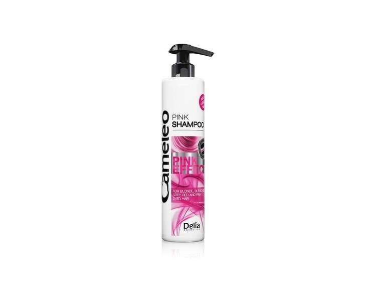 Cameleo Pink Effect Shampoo with Grapefruit Extract for Blonde Bleached Red & Pink Dyed Hair 250ml