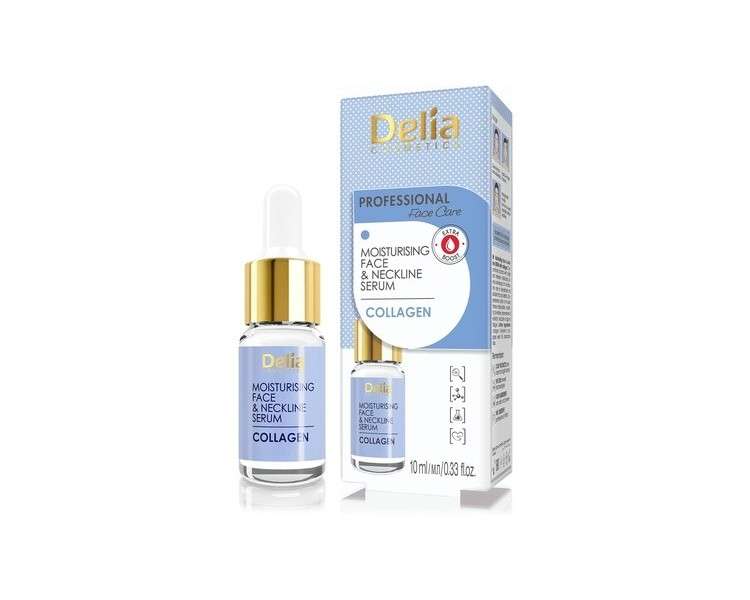 Delia Cosmetics Collagen Serum Intensive Anti-wrinkle Moisturising Treatment for all Skin Types 10ml